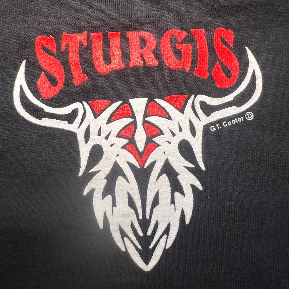 VTG 2002 Sturgis South Dakota Eagle USA Flag T-Shirt Adult XL Black - Picture 5 of 7